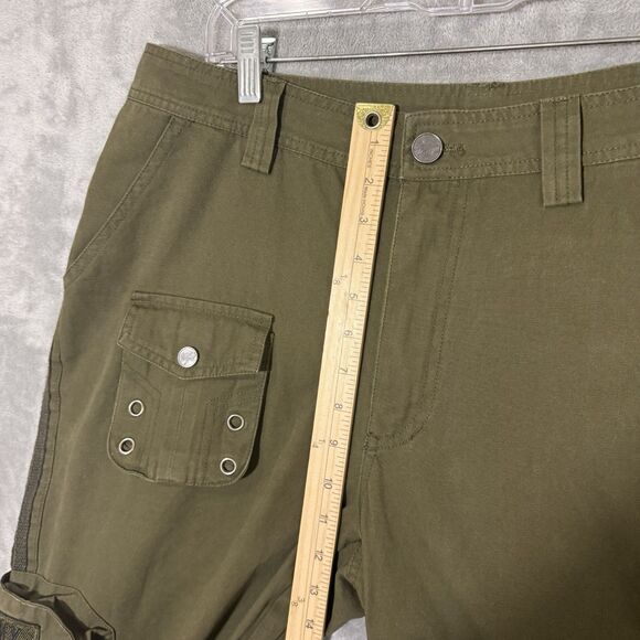 Vintage Y2K Japanese Free Knight Utility Cargo Pants Men 33 Military Green - Picture 4 of 9